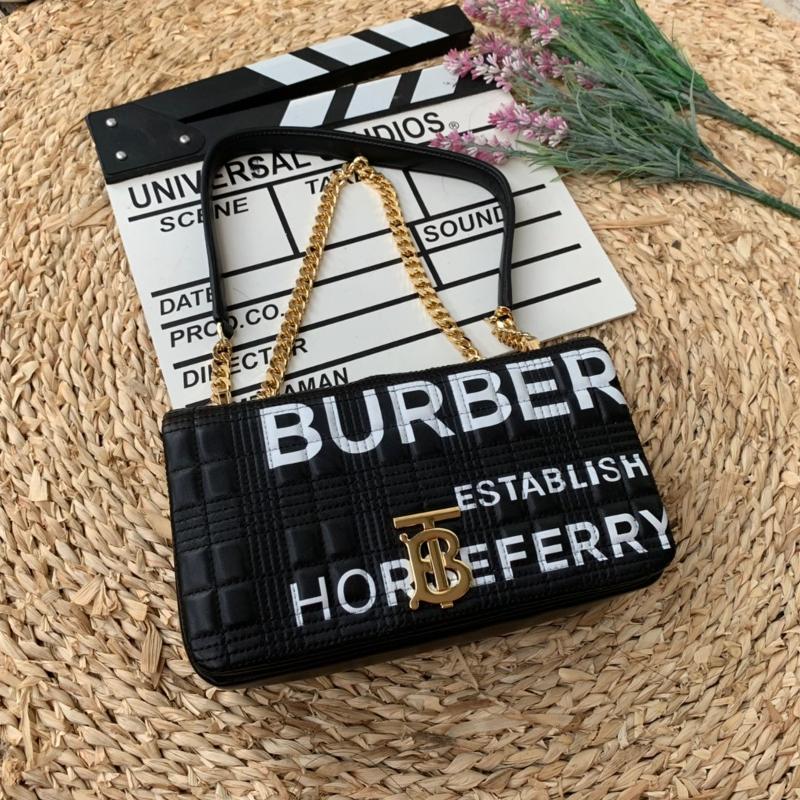 Burberry Handbags 80216191 Small Horseferry Printed Black